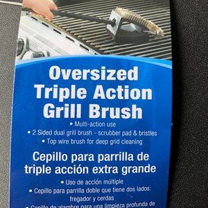 Mr Bar-B-Q Oversized Triple Action BBQ Grill Brush #507325